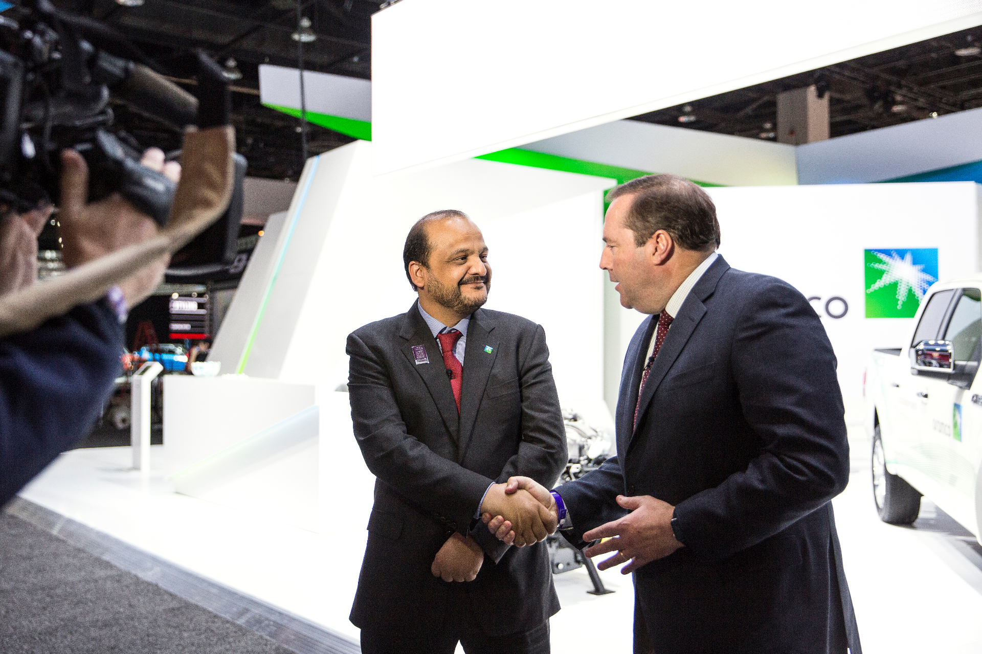 CNBC interview at the Aramco booth