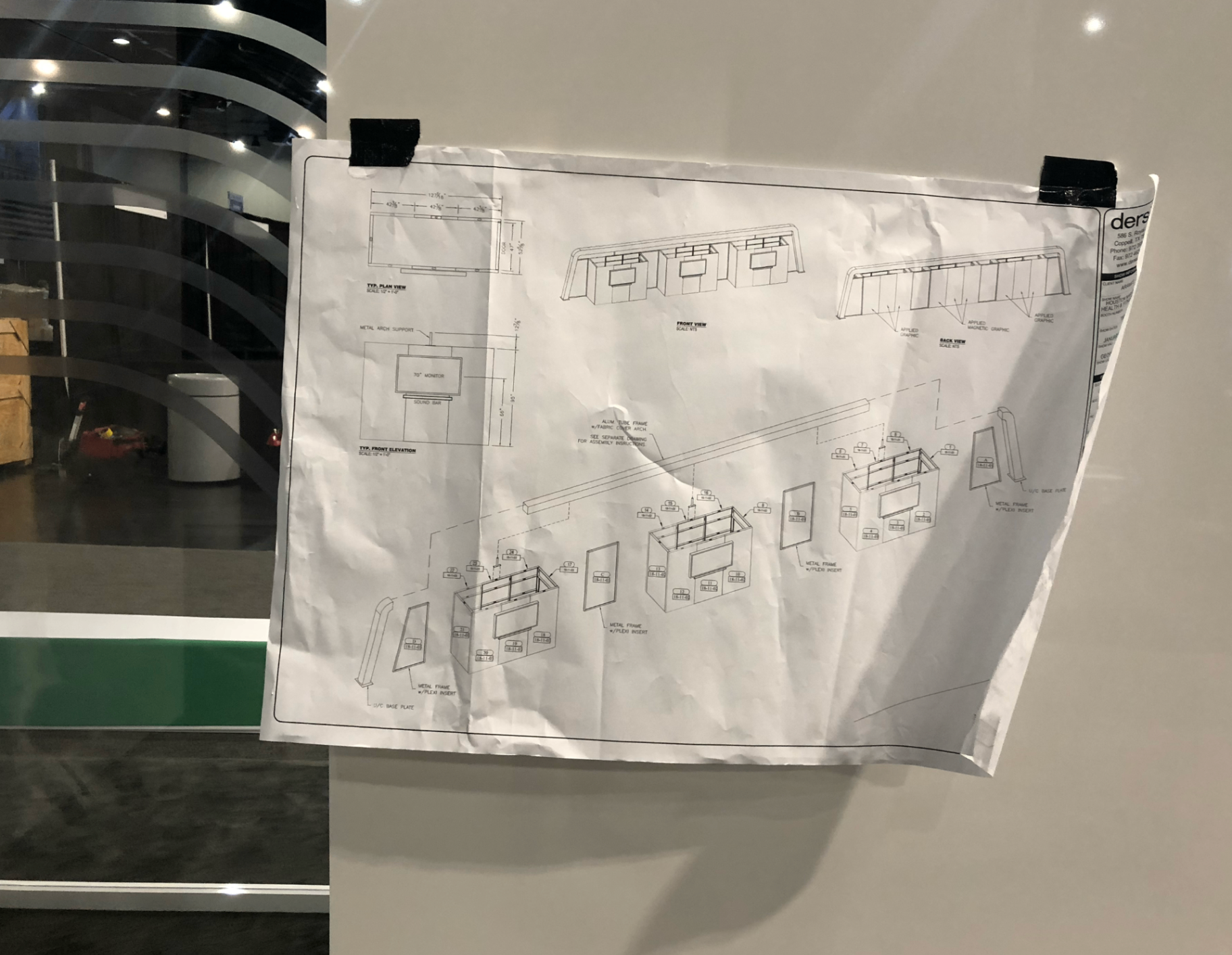 Booth floor plan and layout